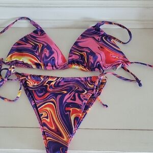 Vibrant Swirl Bikini Set